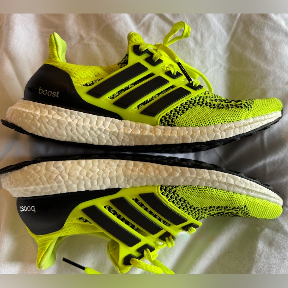 Adidas UltraBoost 1.0 Solar Yellow Black EH1100 women’s 8.5 / mens 7 💛 Like New - Picture 5 of 7